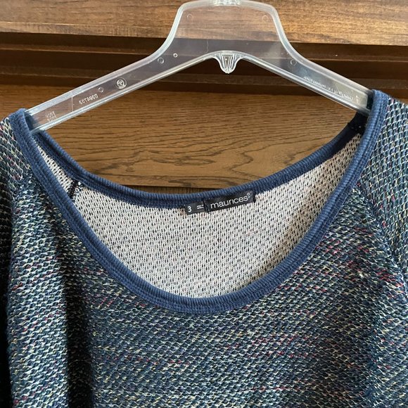 Maurices Multi-colored Sweatshirt that feels like a sweater - Picture 3 of 6